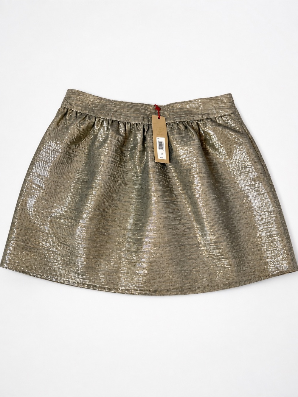 Banana Republic Heritage Collection Metallic Gold Mini Skirt